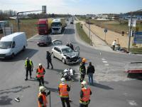 Schwerer VU mit Motorrad