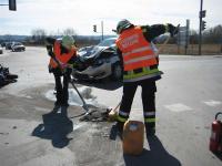 Schwerer VU mit Motorrad